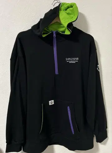 [새상품]에반게리온 이카리 신지 후드티 L