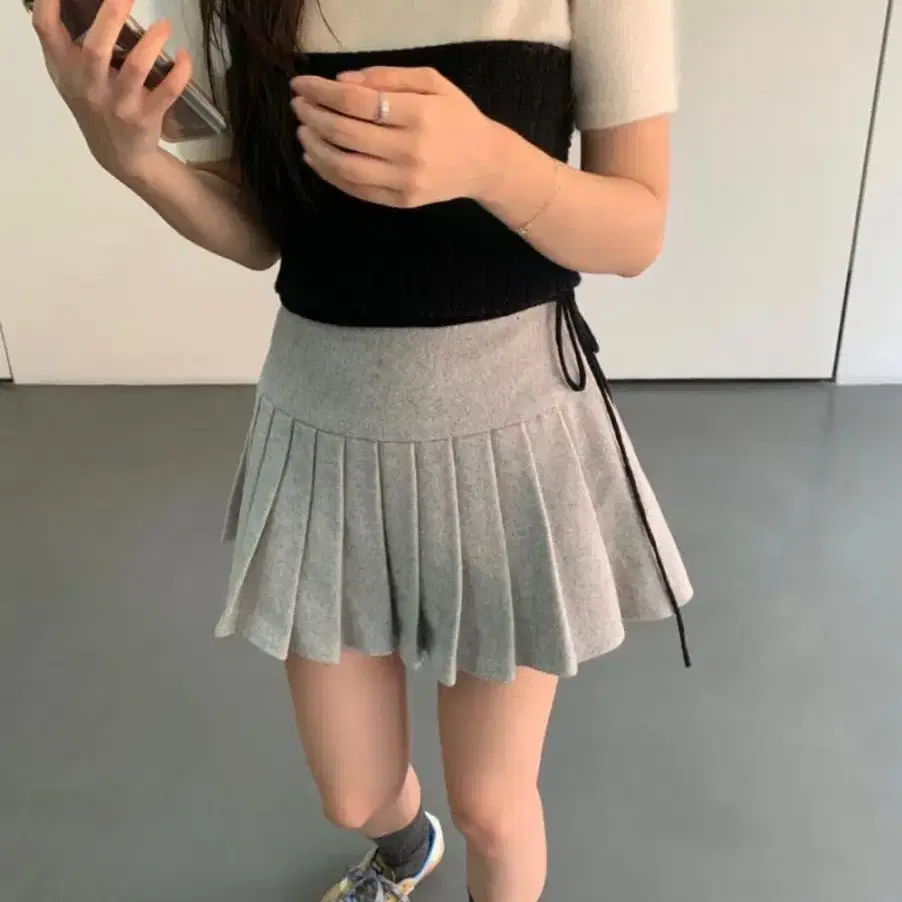 베르니마켓 Anne pleats skirt