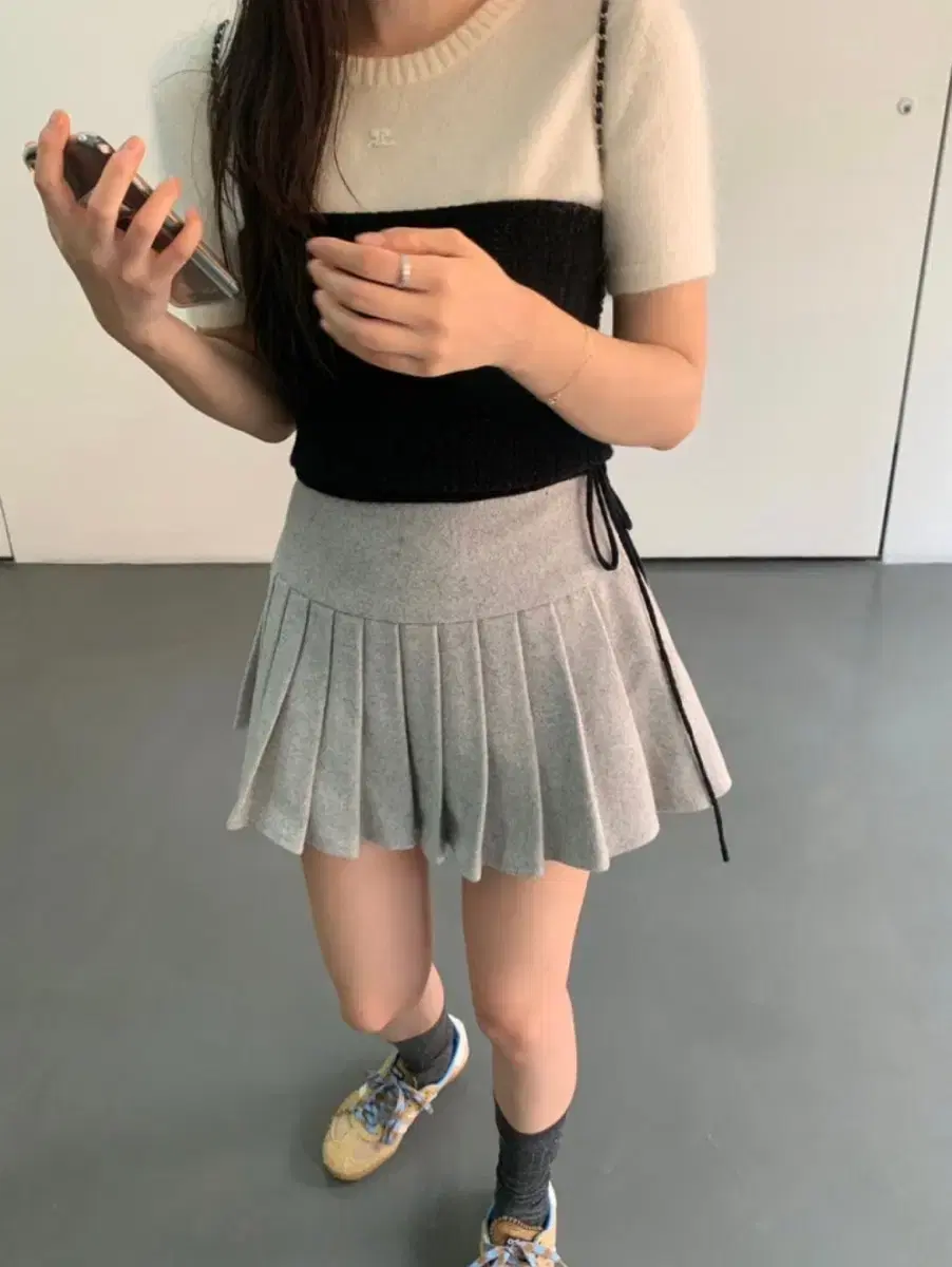 베르니마켓 Anne pleats skirt