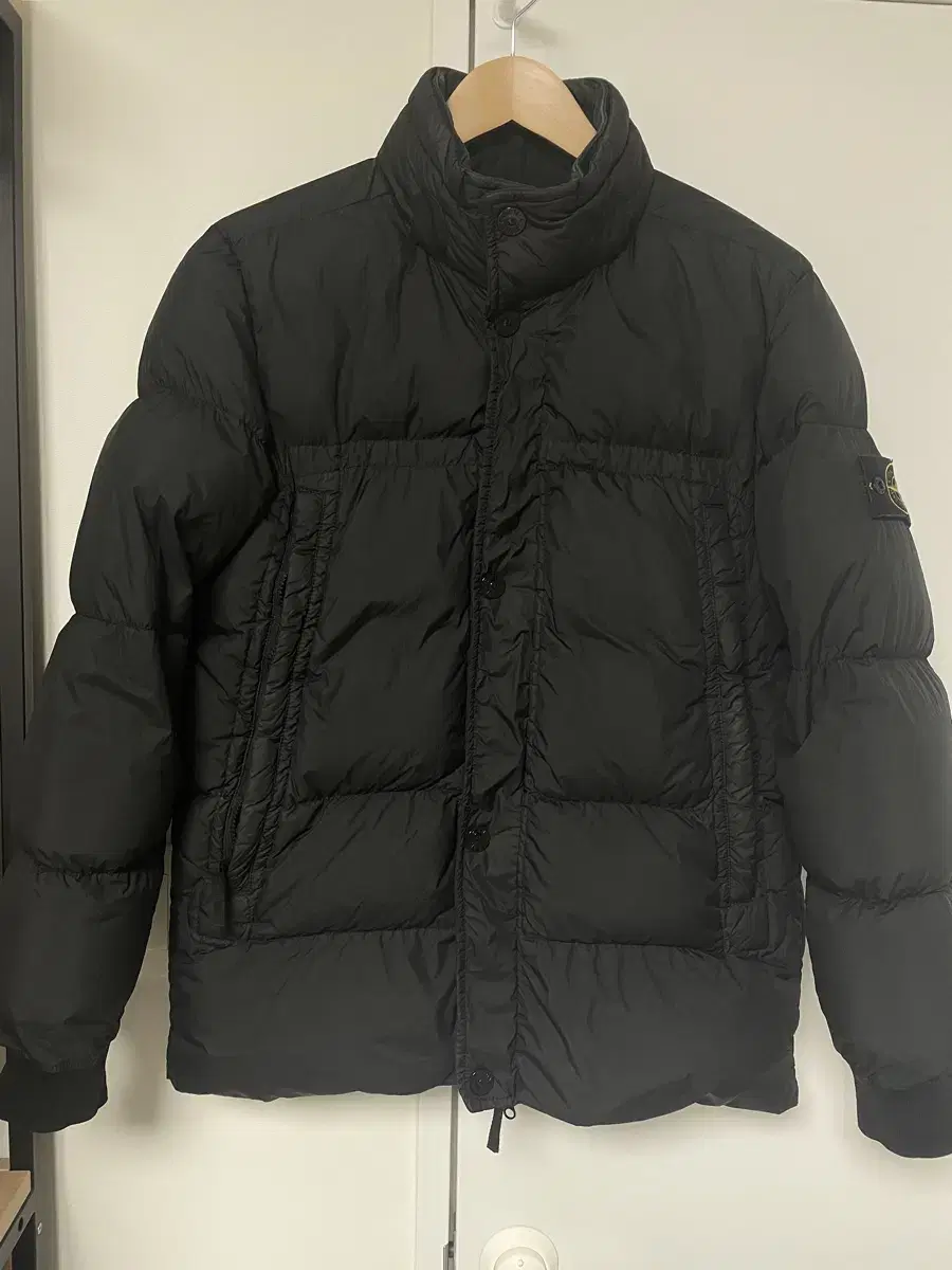 Stone Island Crinklapse 20FW Non-hooded puffer blackM