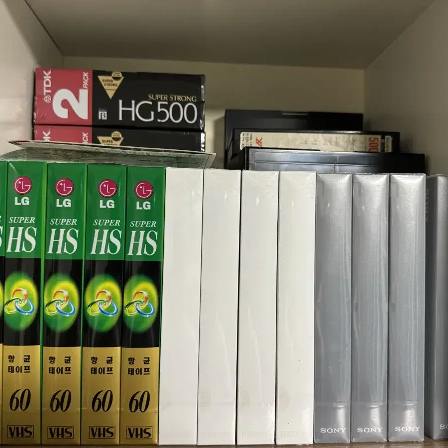 새거 VHS 공 비디오테이프 공테이프 새한/SKC/LG/소니/후지필름/맥