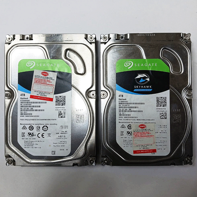 4TB HDD 중고 2개 팝니다.