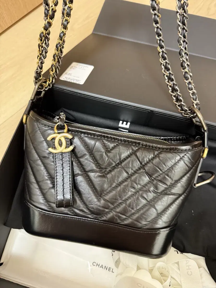 Chanel Gabrielle Hobo Bag Small 30s Black