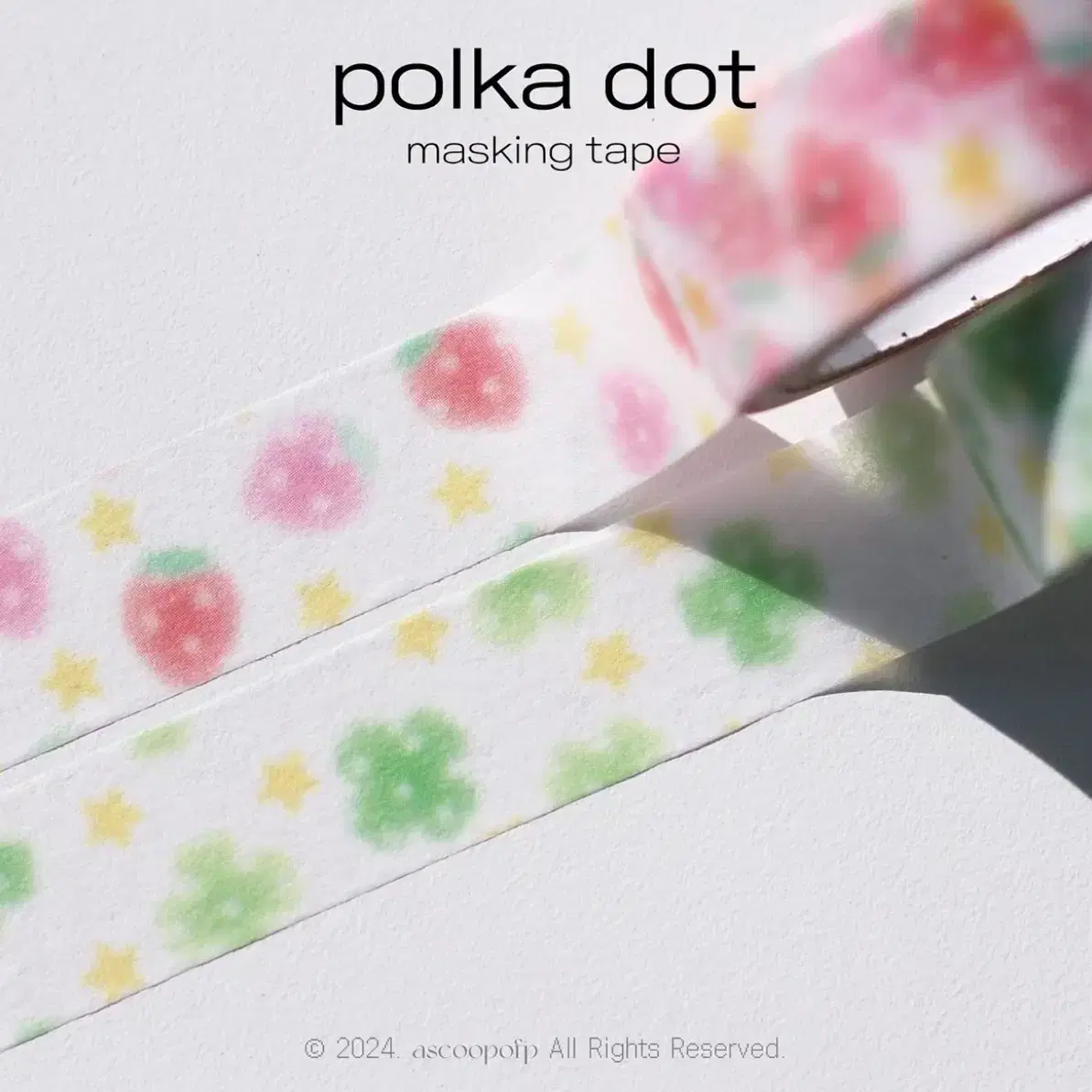 [어스쿱오브피] polka dot 딸기/클로버 마테띵 원가띵 마테컷