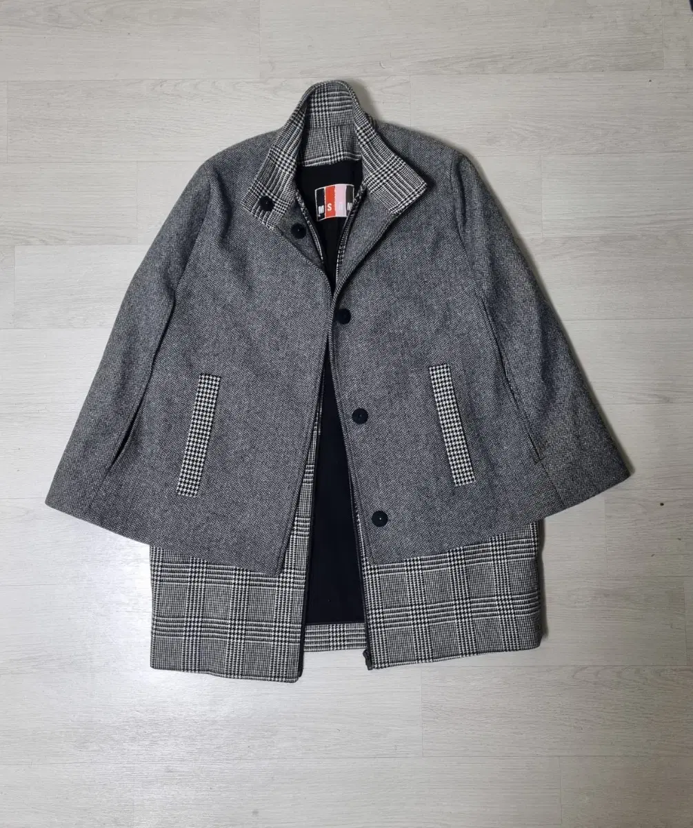 MSGM Gray Women's Cloak Coat 40 (66)