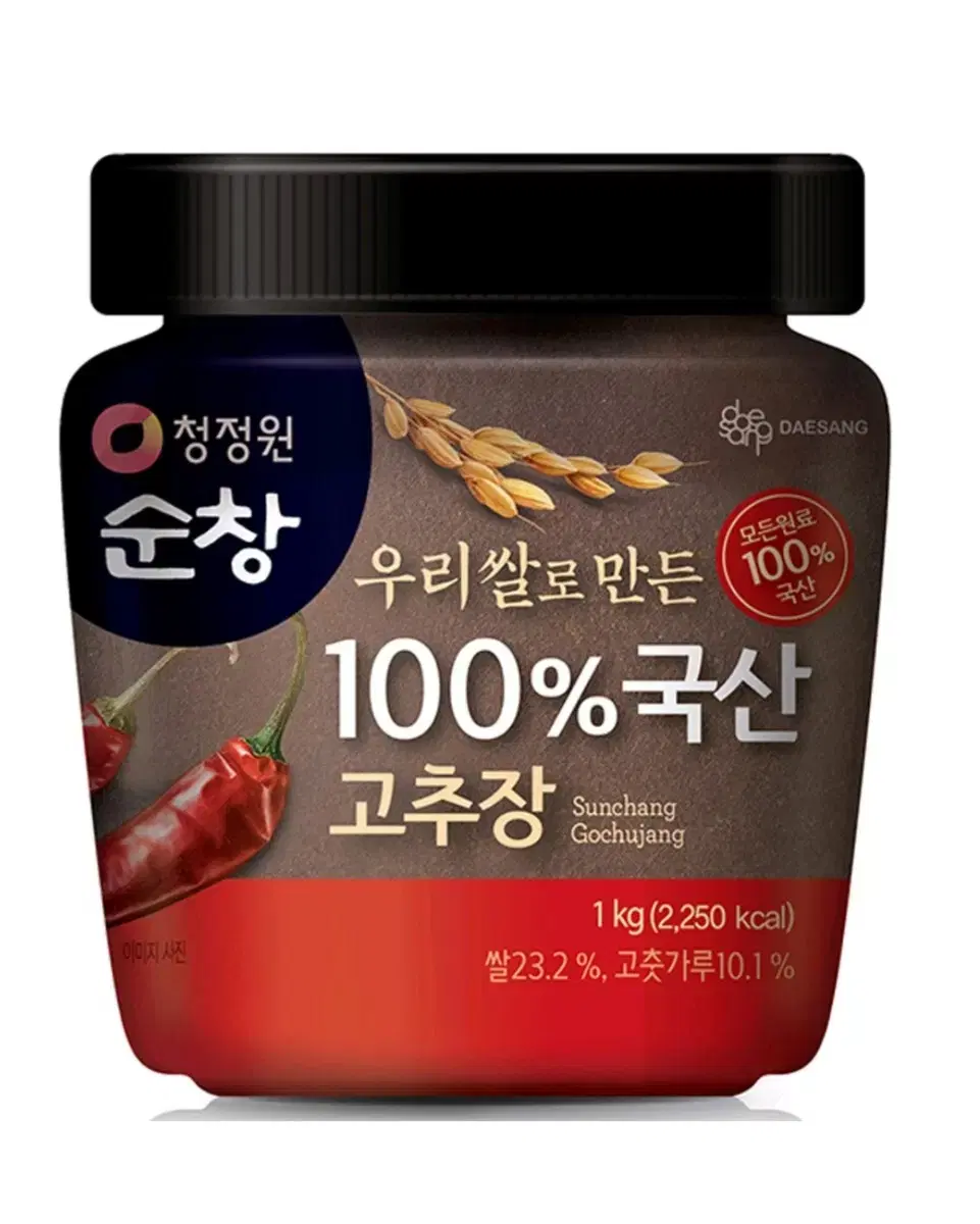 청정원순창 우리쌀로 만든 100% 국산 고추장, 1kg, 1개