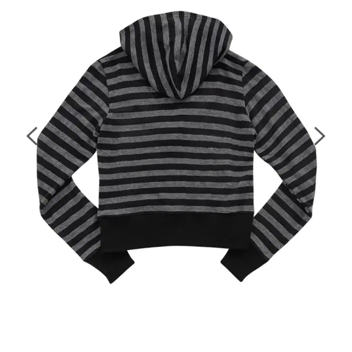 (( 새상품))사진참고해주세요 LILY STRIPE HOODIE BLAC