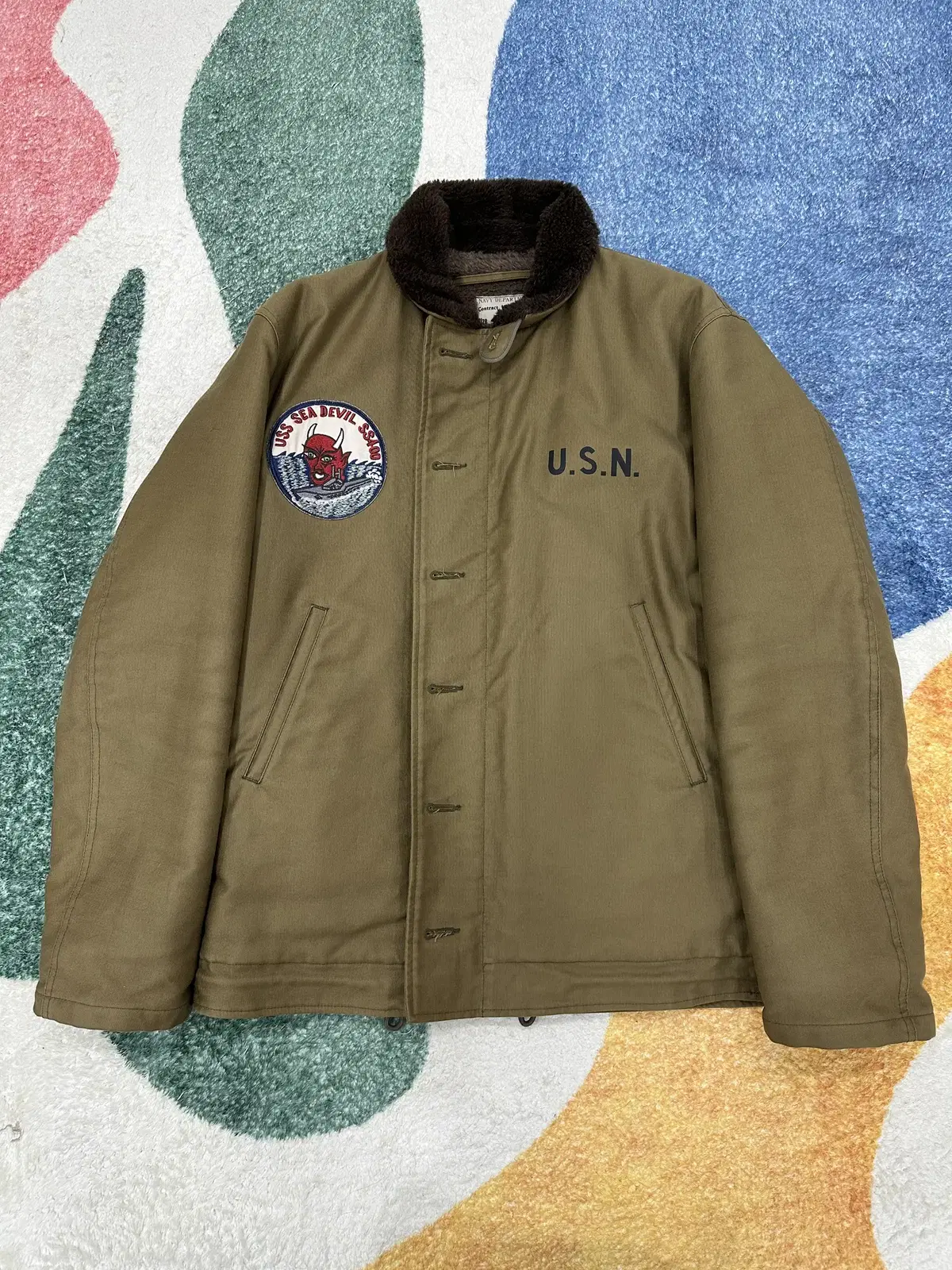 (42size) 리얼맥코이 USN N-1 Sea devil 자켓