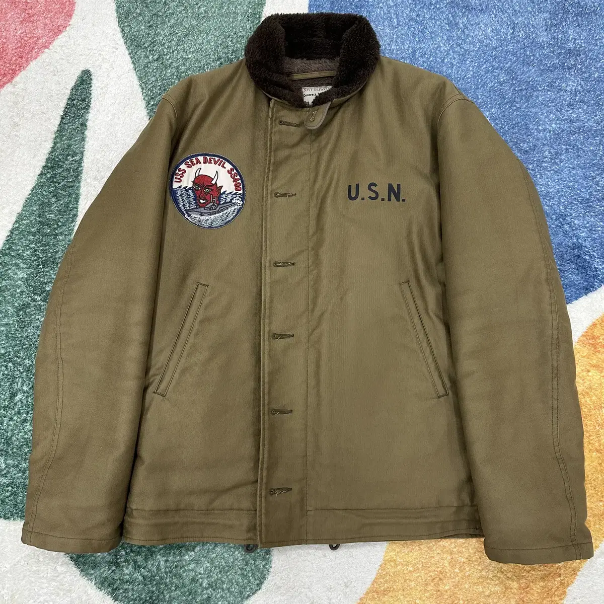 (42size) 리얼맥코이 USN N-1 Sea devil 자켓