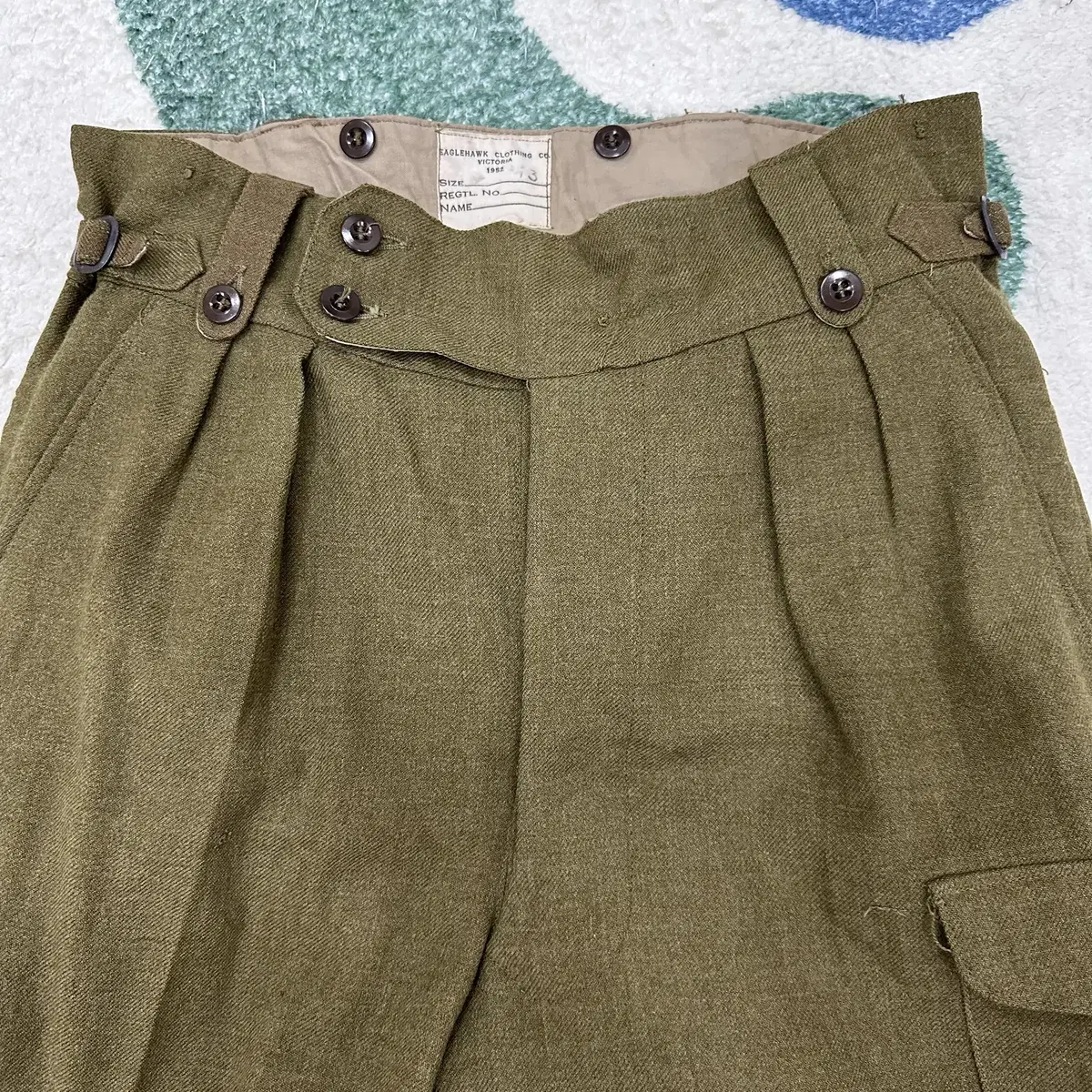 1950's 호주군 울 밀리터리 팬츠 (32~36size)