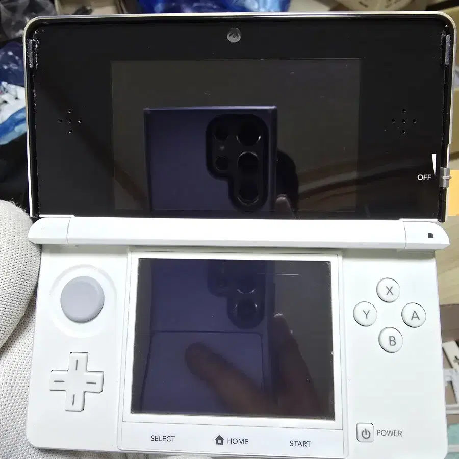 B급 닌텐도 3DS 일본판 일판 화이트 새배터리