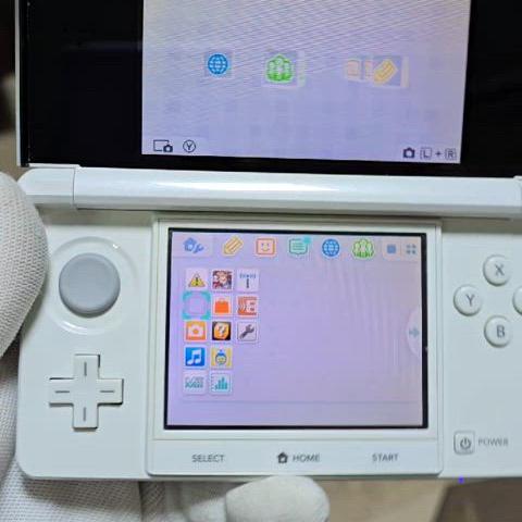 B급 닌텐도 3DS 일본판 일판 화이트 새배터리