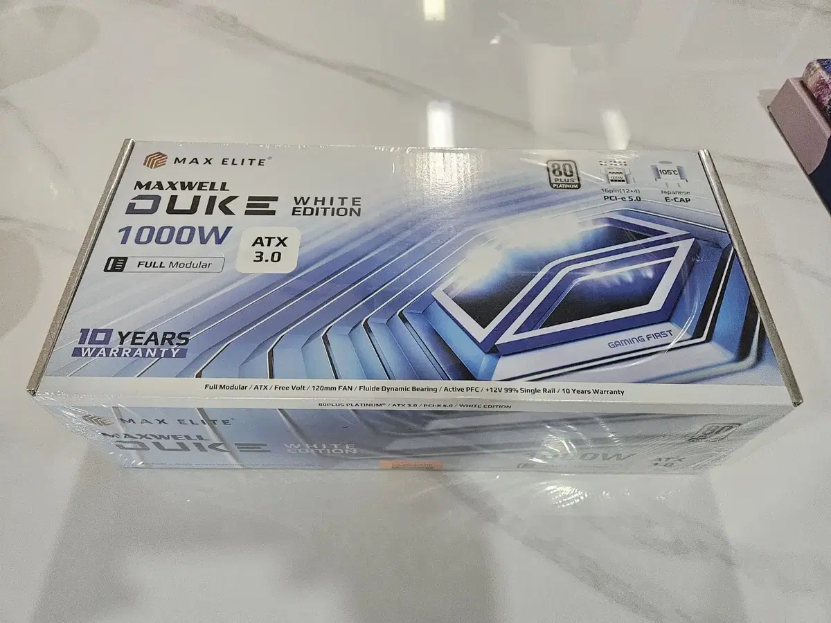 맥스엘리트MAXWELL DUKE 1000W 80PLUS플래티넘 화이트신품