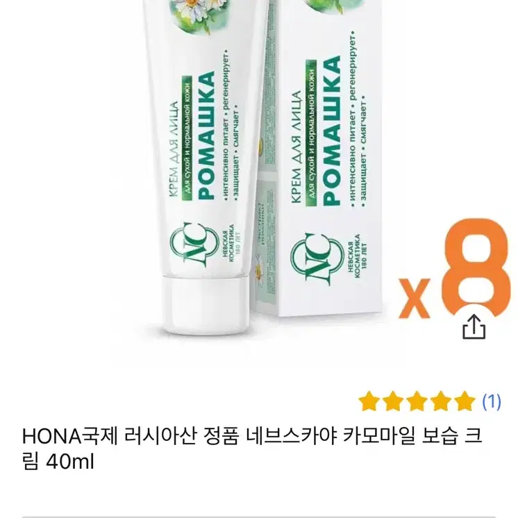 러시아 네브스카야 캐모마일 핸드크림 공구