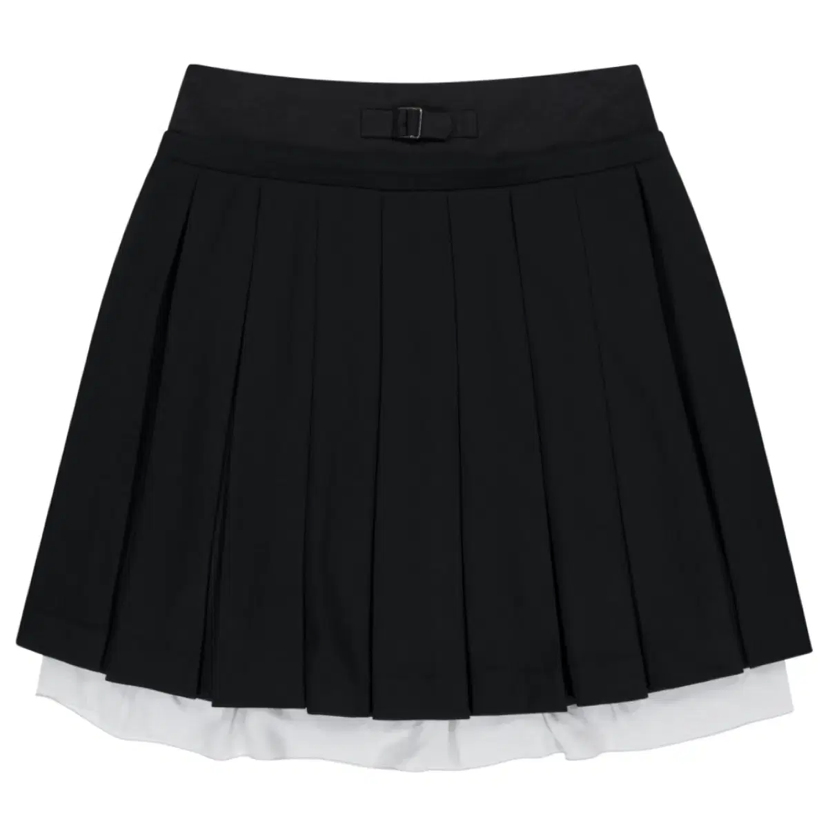 코이세이오 DOUBLE WAISTED PLEATS SKIRT BLACK