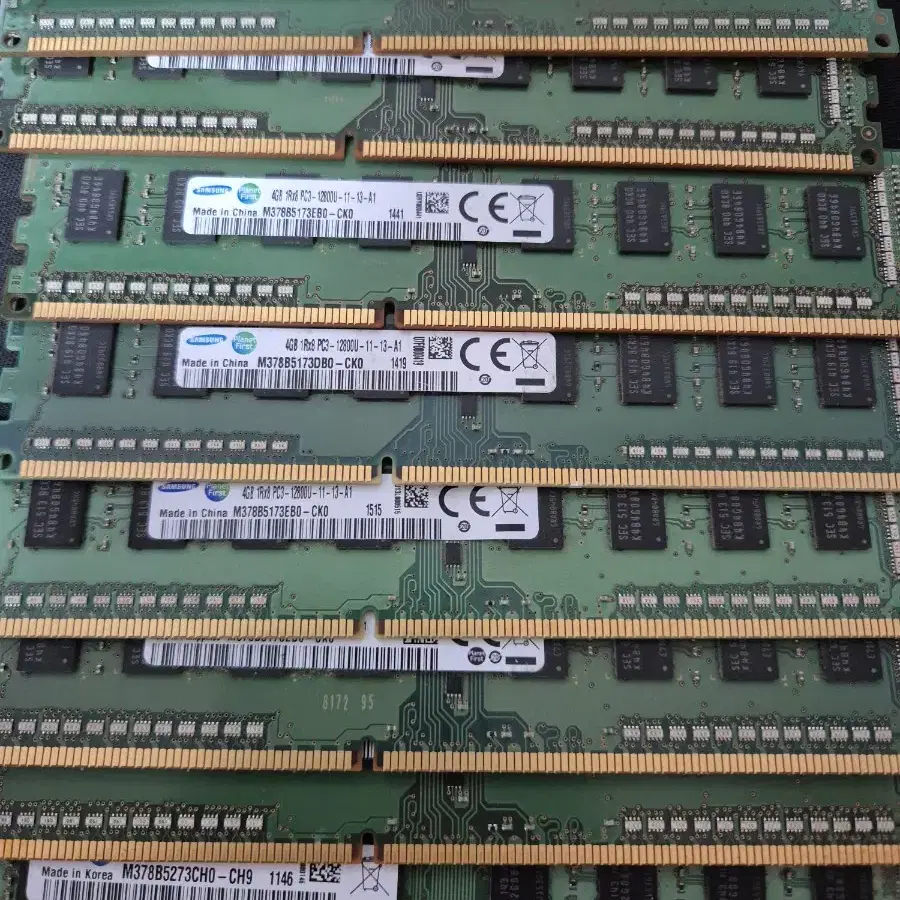 ddr3 4gb 삼성램 17개 일괄