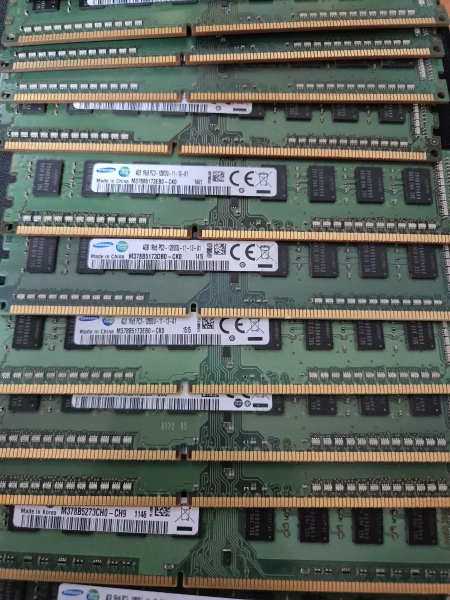 ddr3 4gb 삼성램 17개 일괄