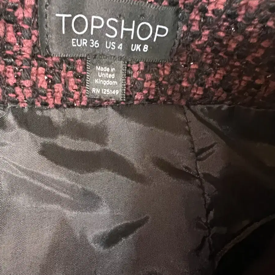 (새상품)영국 탑샵 TOPSHOP 스커트 36