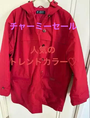 미사용 새상품 요코하마 모토마치 후쿠조 하프코트 레드