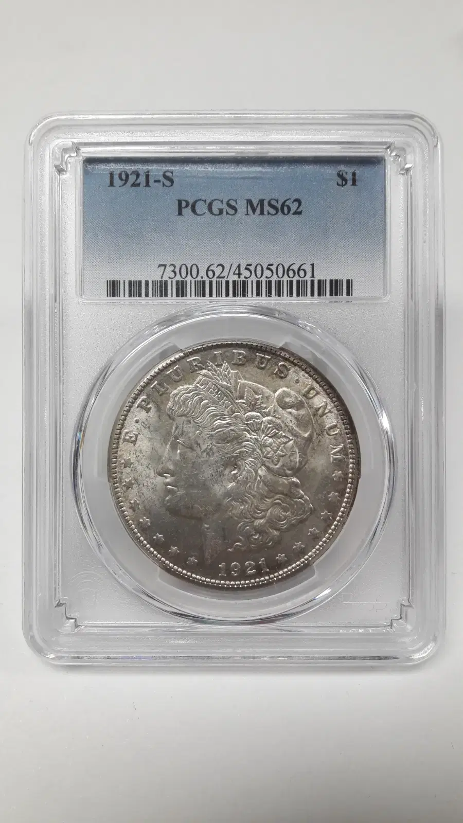 1921년 S 미국 모건달러 PCGS MS62 미사용 은화