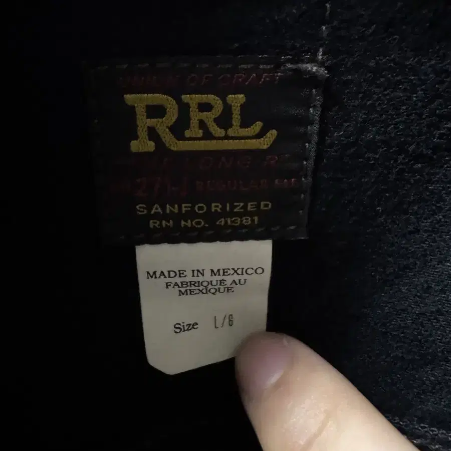 [L] rrl 더블알엘 lot 271 블랙