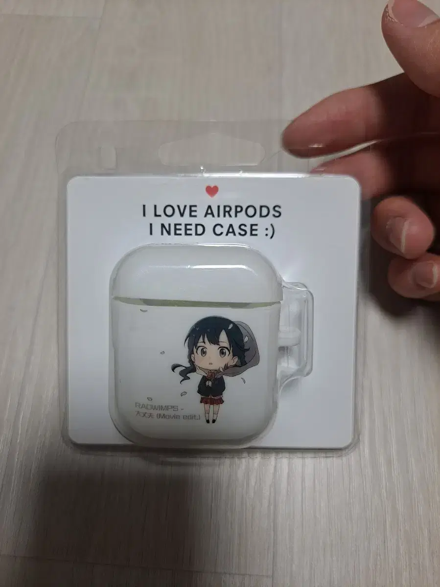 hina, the child of the weather, sells AirPods cases and merchandise