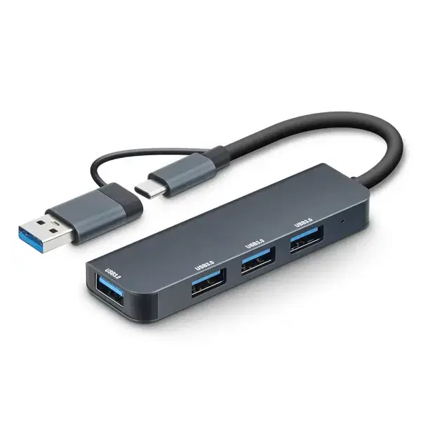 4포트 USB3.0 듀얼타입 허브 (C+A타입, 5Gbps)