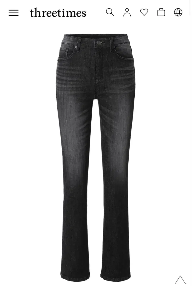 쓰리타임즈 5501 Bootcut black jeans s사이즈