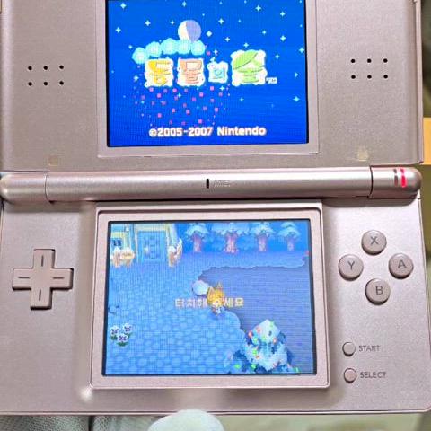 B+급 닌텐도 DS Lite DSL 메탈로즈 새액정,새터치판