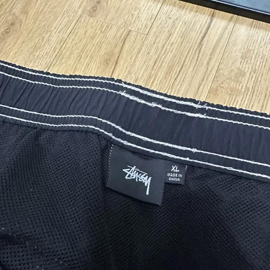 [XL]스투시 나일론 블랙 팬츠 (syussy short pants)