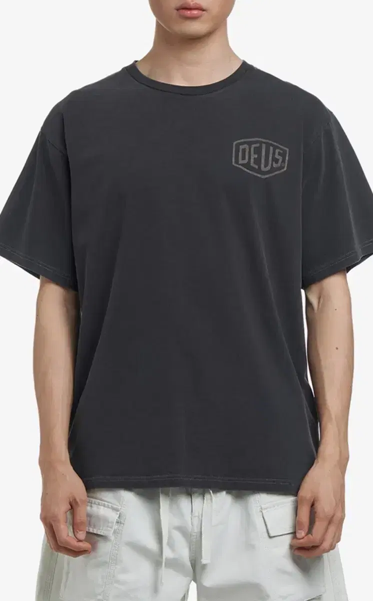 [XXL]1009.deusxmakina Vintage Washed Seoul T-shirt Black