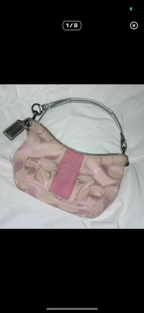 Coach pink shoulder bag