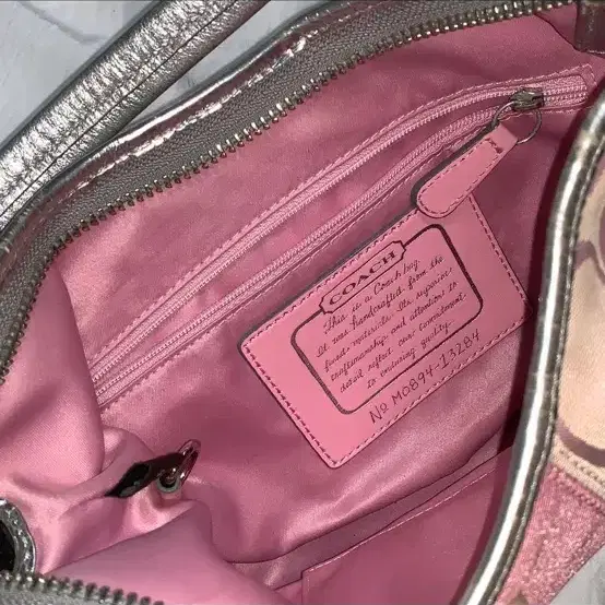 Coach pink shoulder bag