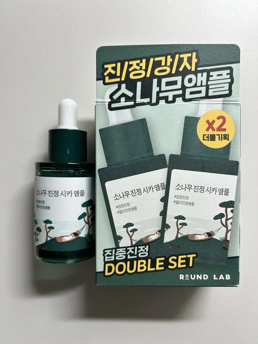 라운드랩 소나무 시카 진정 앰플 30ml 2개