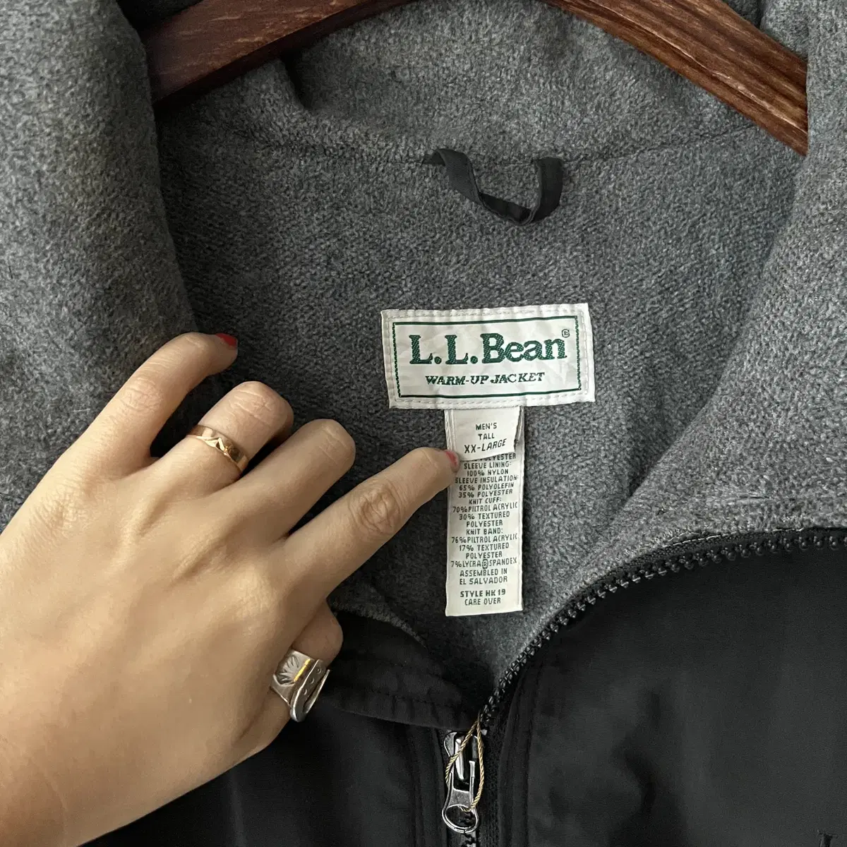 [2XL]L.L.Bean 엘엘빈 플리스 퀄팅 나일론 자켓