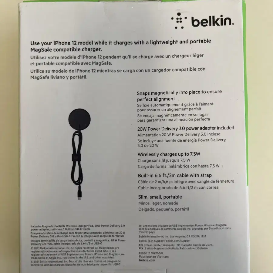 Belkin 벨킨 부스트 차지 맥세이프 충전케이블과 충전기 새제품