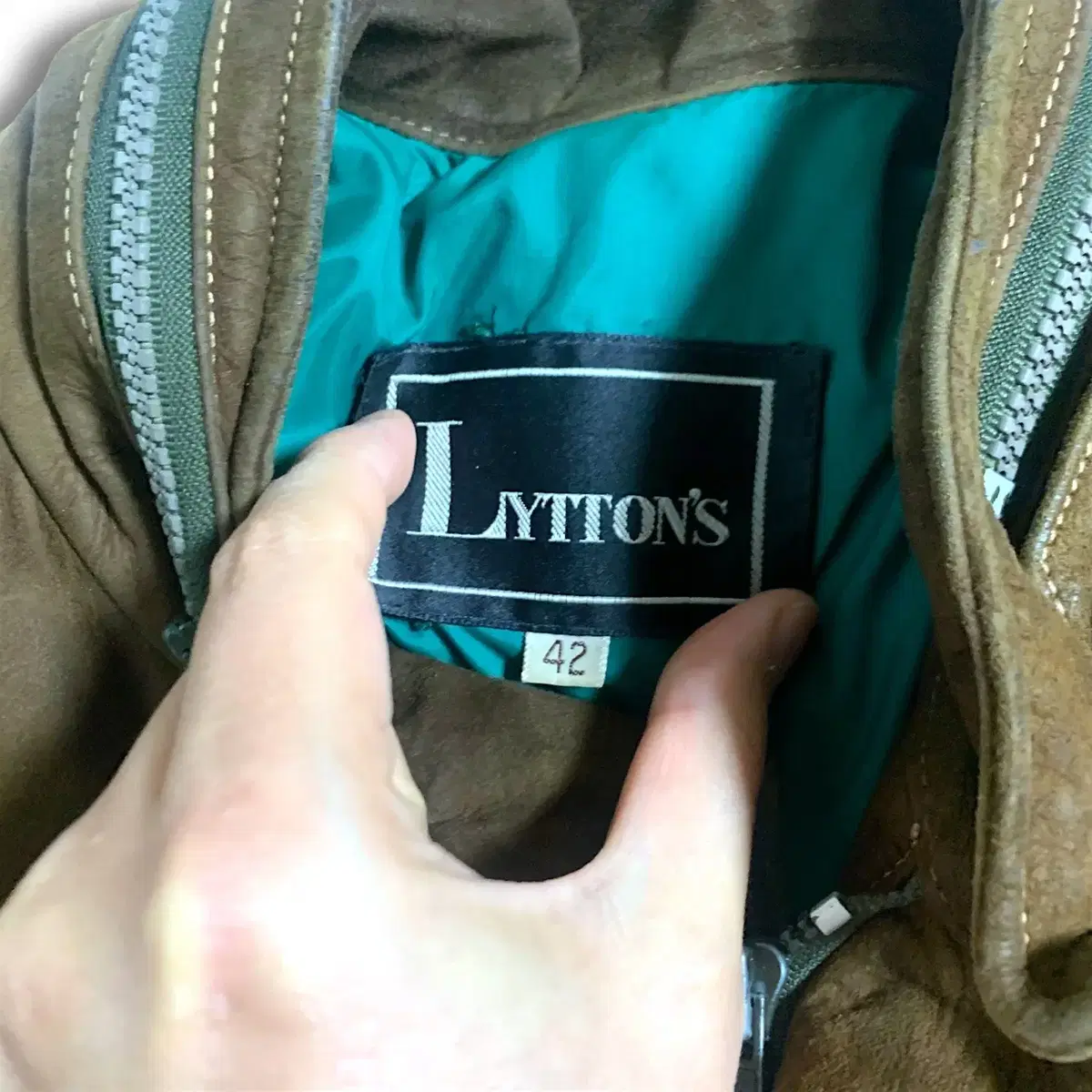 [L] 70s Lyttons vintage suede jakcet