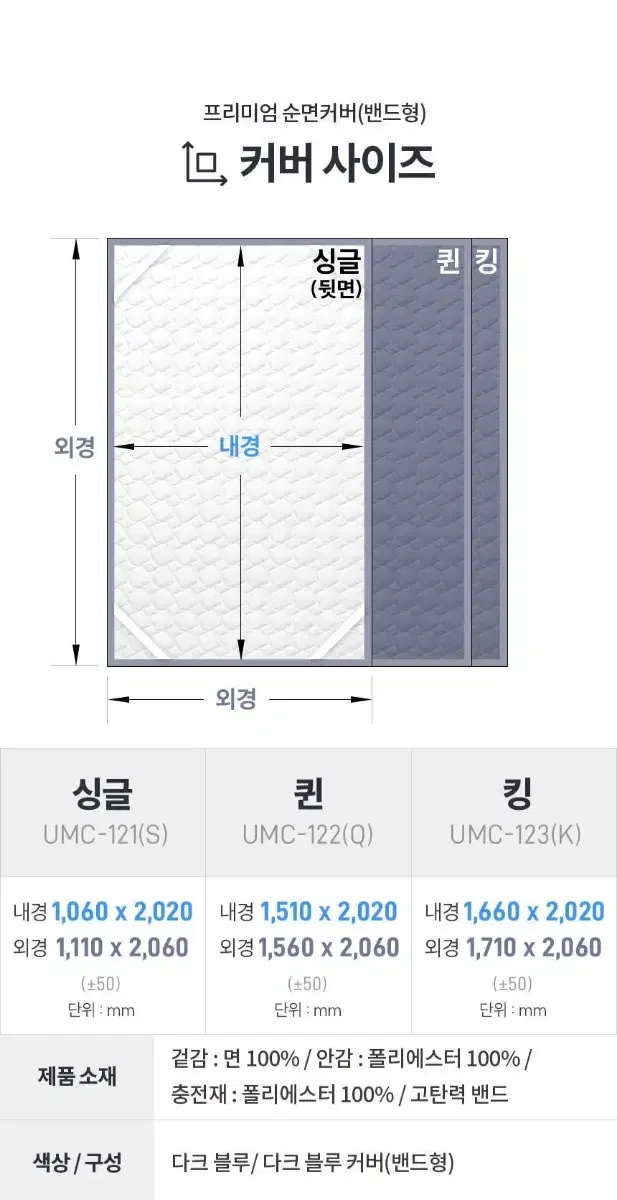 귀뚜라미 매트 순면커버(밴드형) 팝니다.