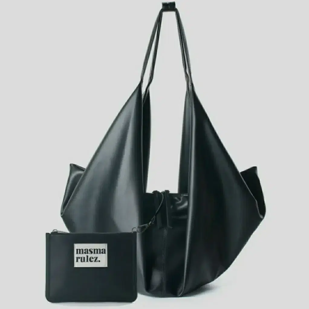 마스마룰즈 Wing leather bag BLACK