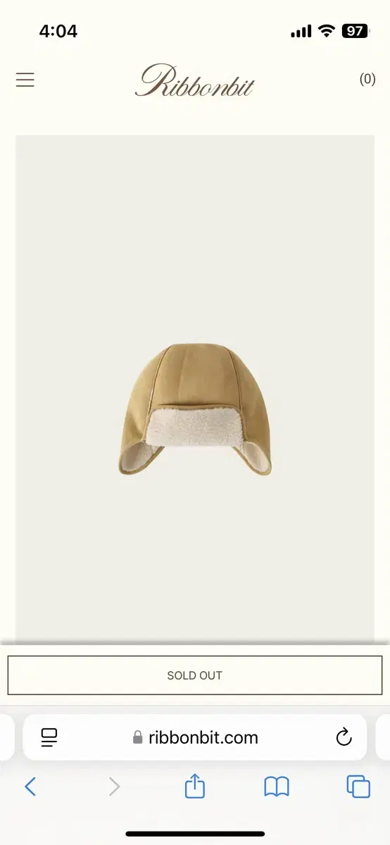 리본빛 Shearing Mustang Trapper Hat 모자