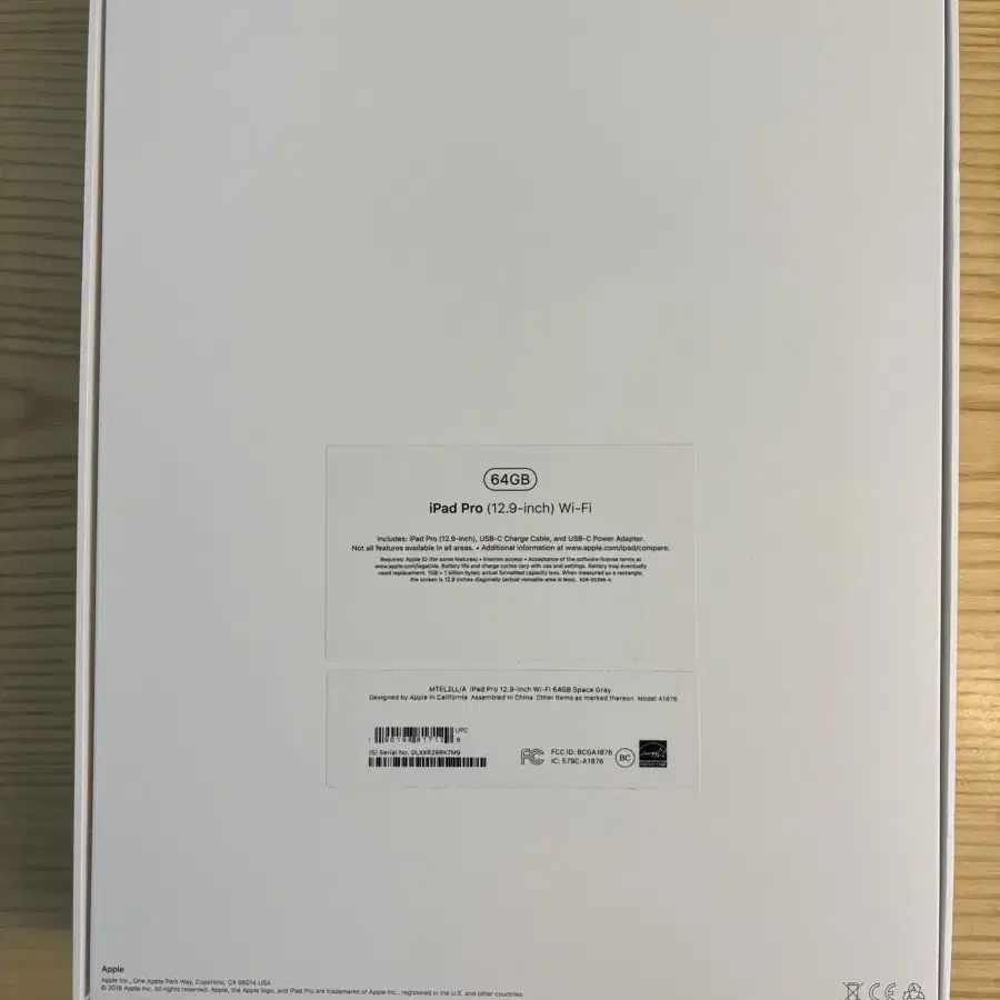 iPad pro 3세대 12.9 Wi-fi 64GB(배터리 성능 85%)