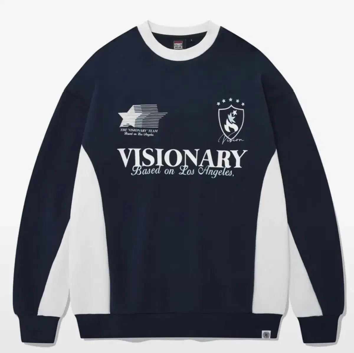 비전스트릿웨어/VSW Football Crewneck Navy