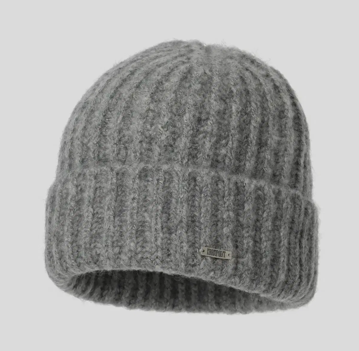 카키포인트 비니 새상품 Ribbed Beanie (gray)