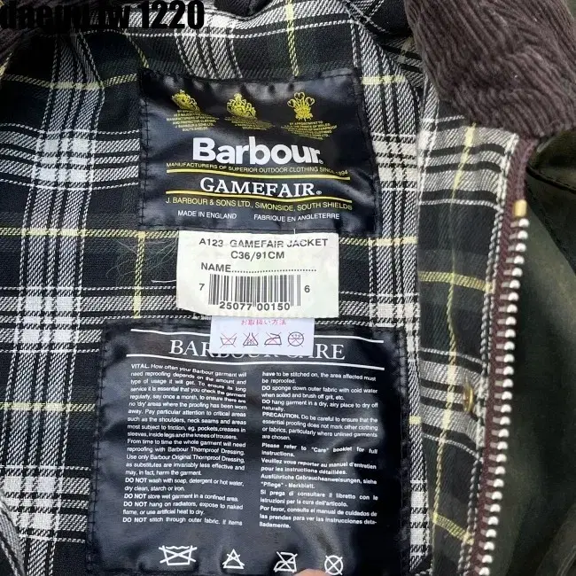 100- BARBOUR COAT 바버 코트