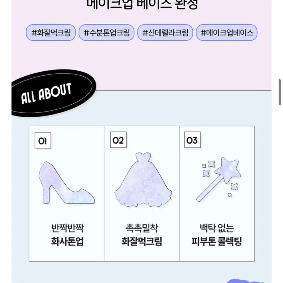 [새상품]체이싱래빗 올어바웃 글로우 톤업크림 50ml 화잘먹크림