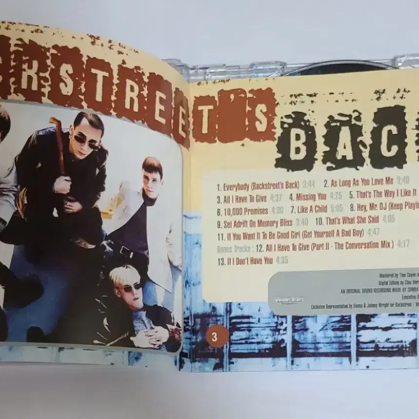 백스트리트 보이즈 Backstreets Back 앨범 시디 CD