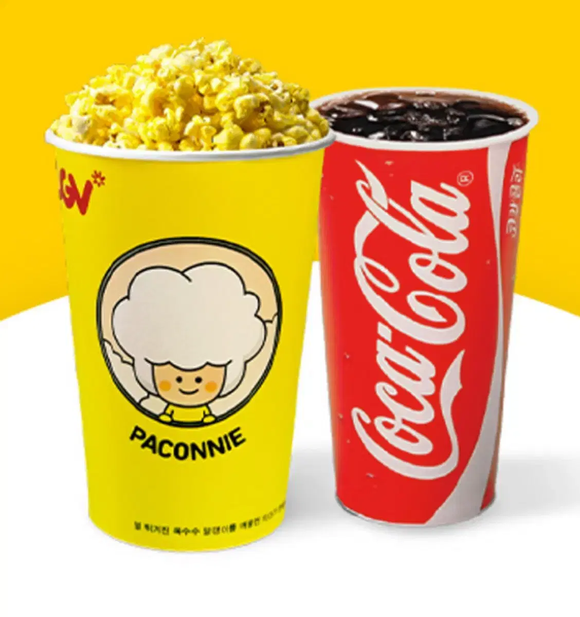 (3세트재고)(맛변경ok) CGV 팝콘 M + 탄산 M 스몰세트 스낵콤보