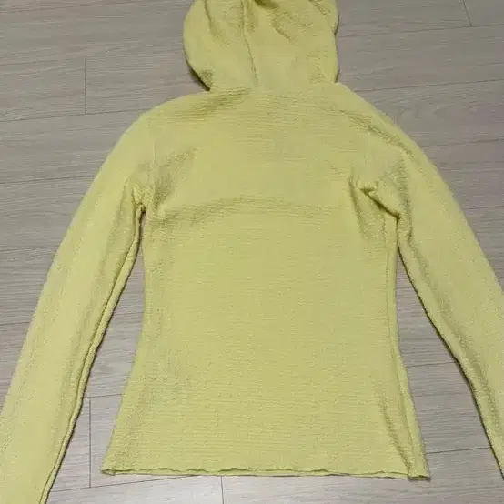 스콜프터 스트링후디 E-string Crinkle Hoodie Lemon