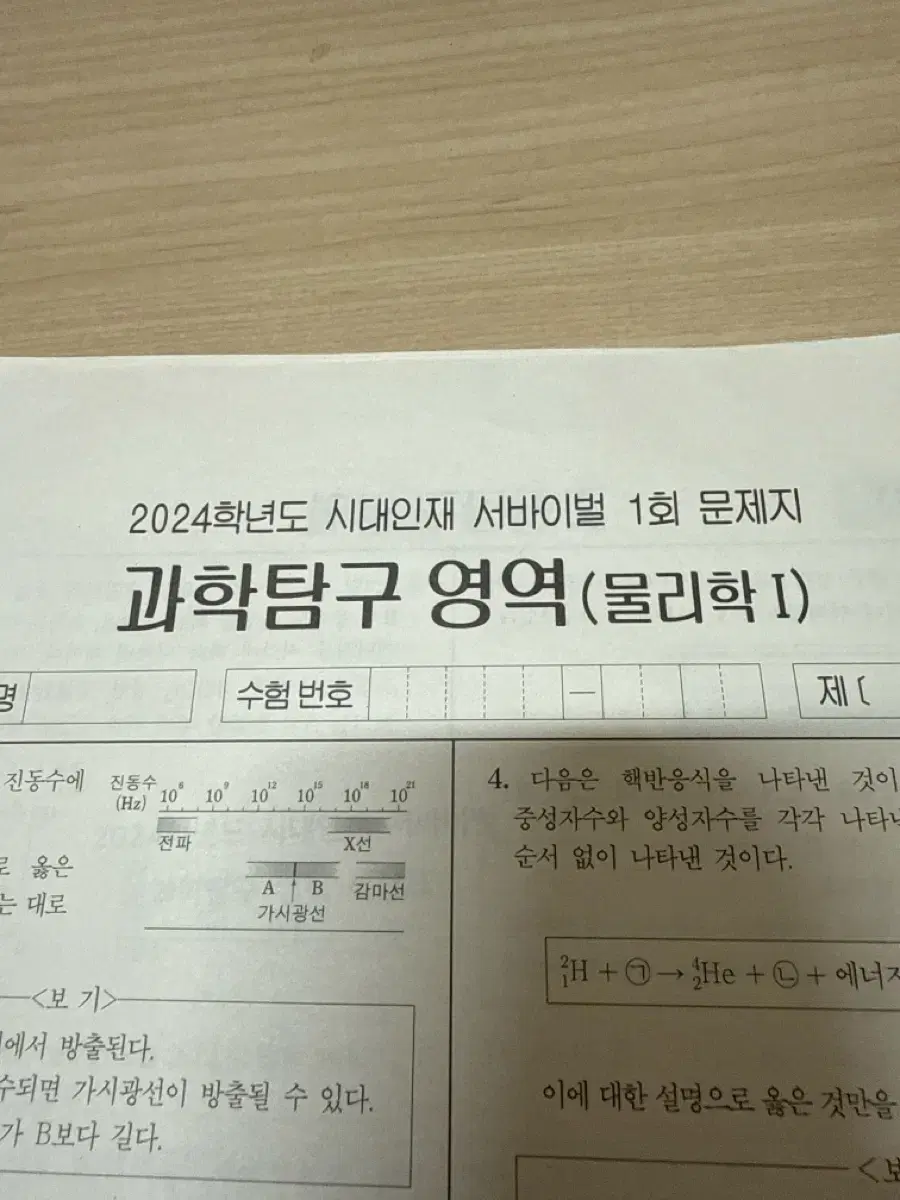 (28회분 +a)시대인재 물리학1 서바이벌 모의고사