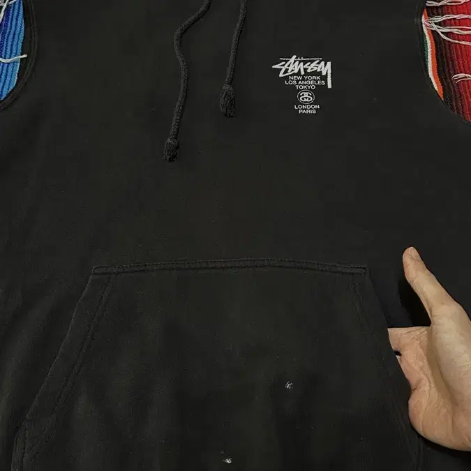 00s Stussy sleeveless Hoodie